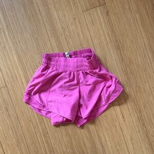 lululemon athletica Women's Bright Pink Running Shorts